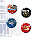 Mccain / Palin - Variety Pack (4) 1.25 Inch