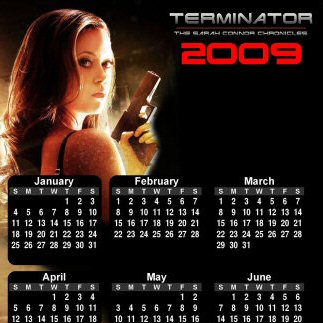 * Terminator: Sarah Connor Chronicles Calendar Magnet